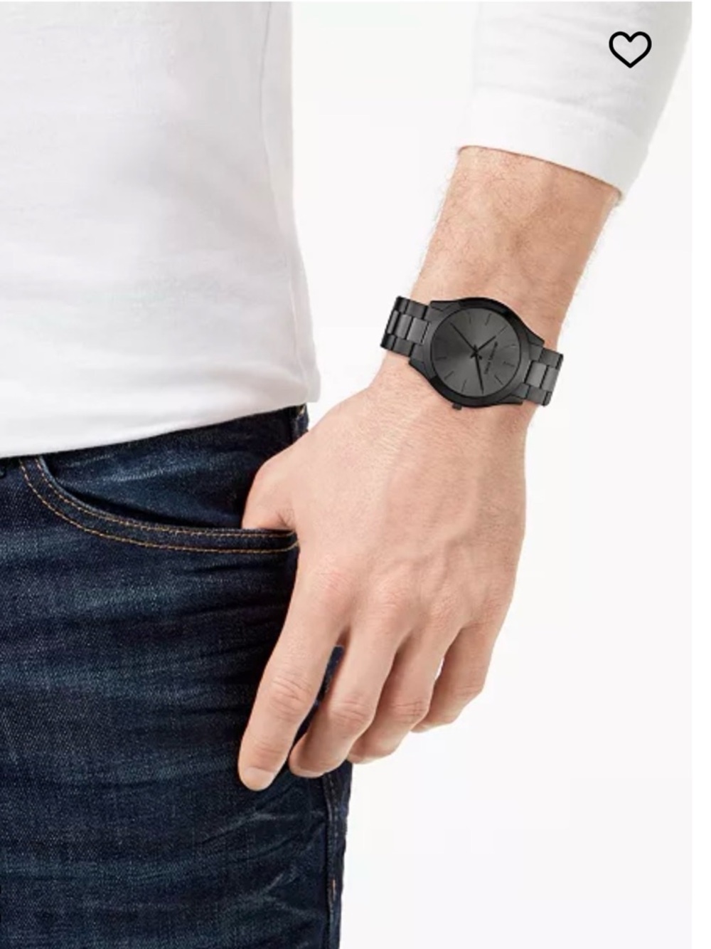 Unisex Slim Runway Ion-Plated Stainless Steel Bracelet Watch 44mm - Picture 2 of 10